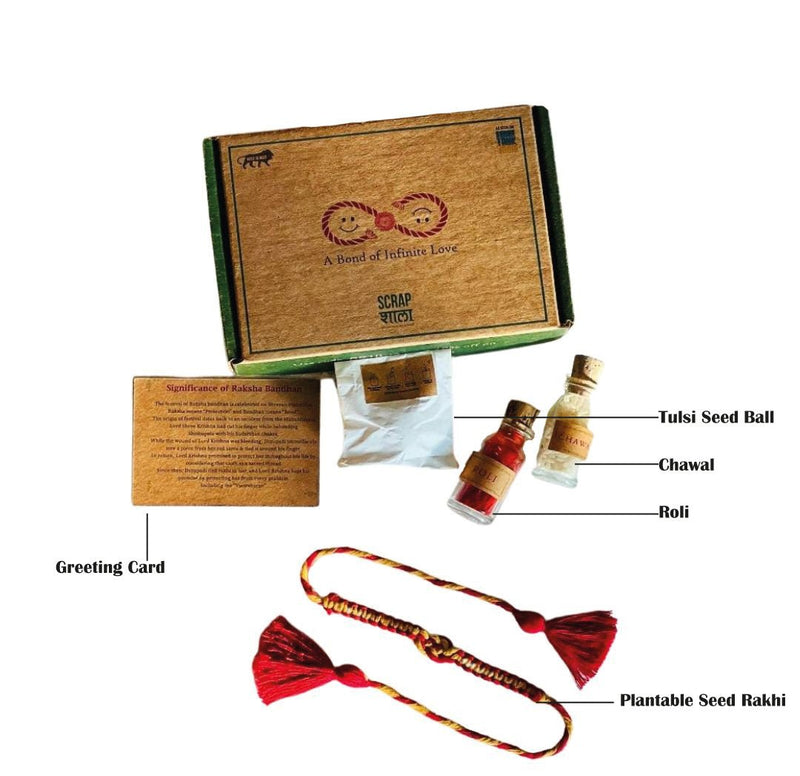 Buy Anant Sutra Plantable Seed Rakhi Box | Shop Verified Sustainable Rakhi on Brown Living™