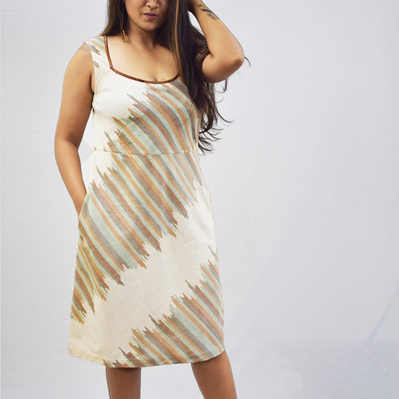 Buy Andhra Ikat Dress | Shop Verified Sustainable Womens Dress on Brown Living™