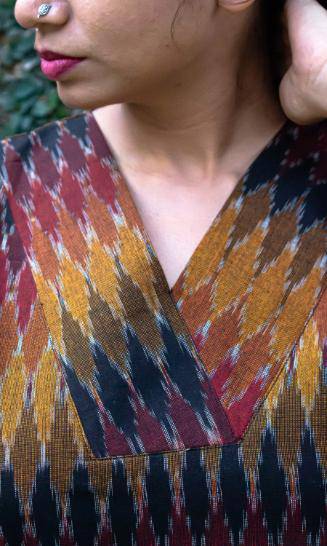 Buy Anika Ikat A-Line Dress | Shop Verified Sustainable Womens Dress on Brown Living™