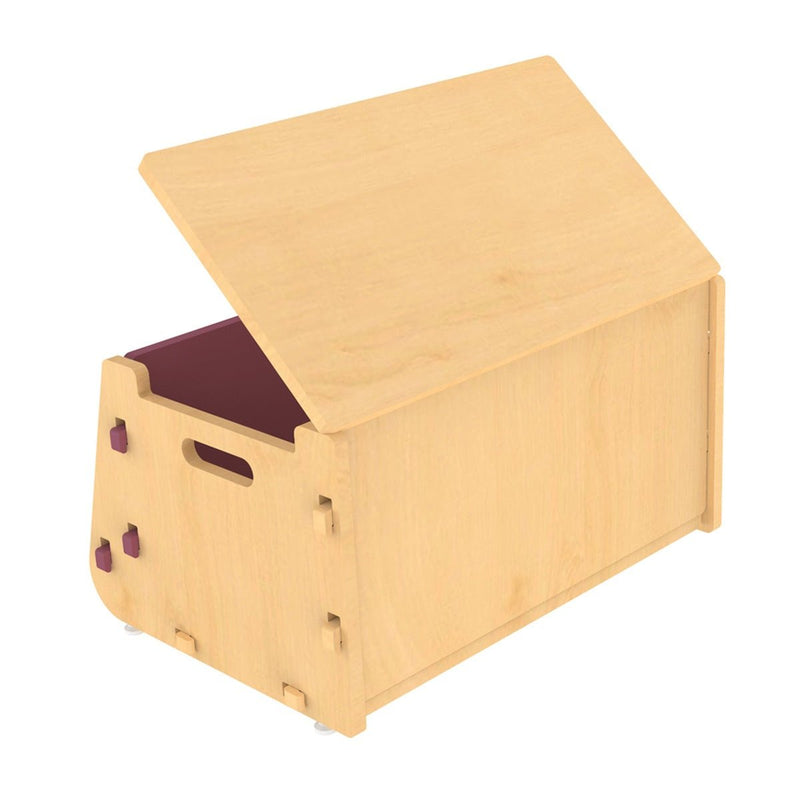 Buy Aqua Plum | Wooden Toy Chest | Shop Verified Sustainable Decor & Artefacts on Brown Living™