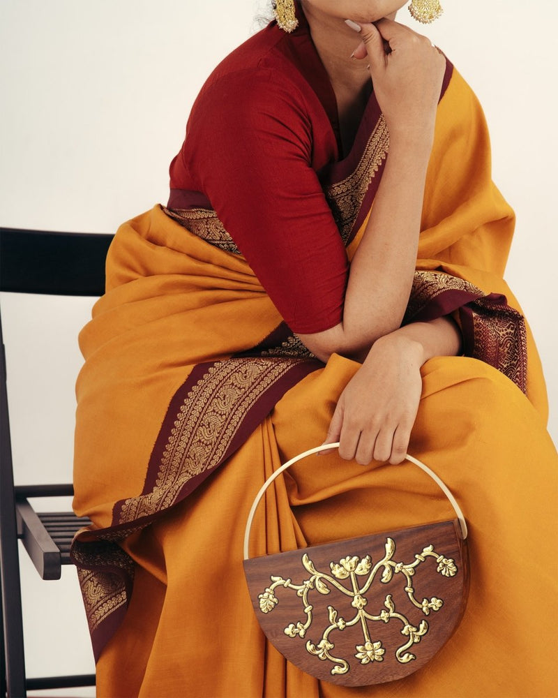 Buy Ardhachandra Clutch | Shop Verified Sustainable Womens Clutch on Brown Living™