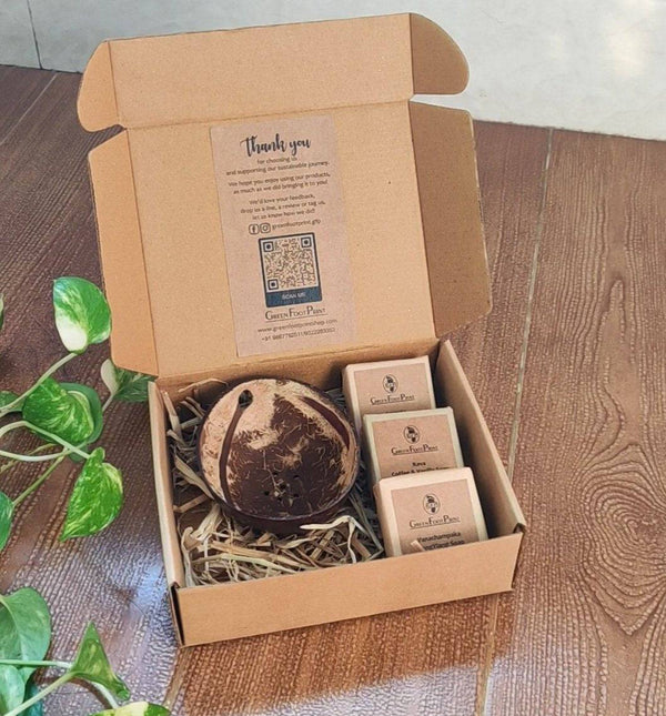 Buy Artisanal Soap and Coconut Soap Dish - Gift Hamper | Shop Verified Sustainable Body Soap on Brown Living™