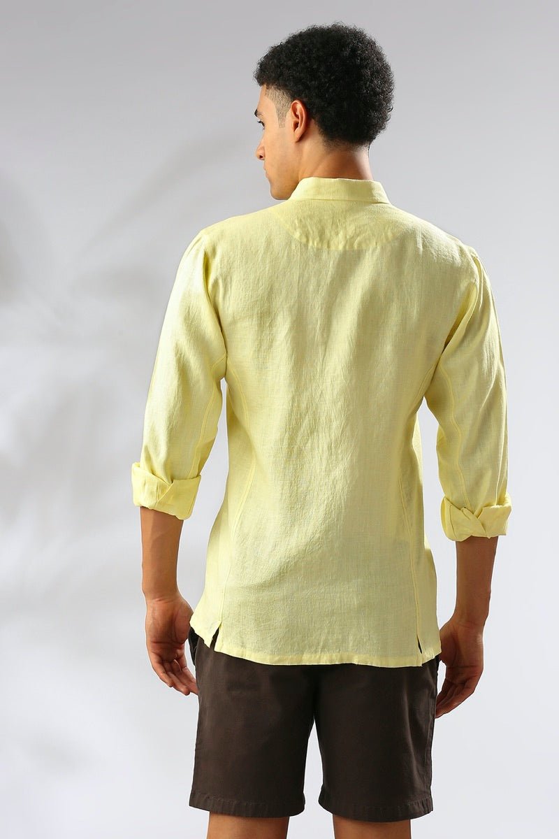 Buy Aspen Button Down Shirt - Yellow | Shop Verified Sustainable Mens Shirt on Brown Living™