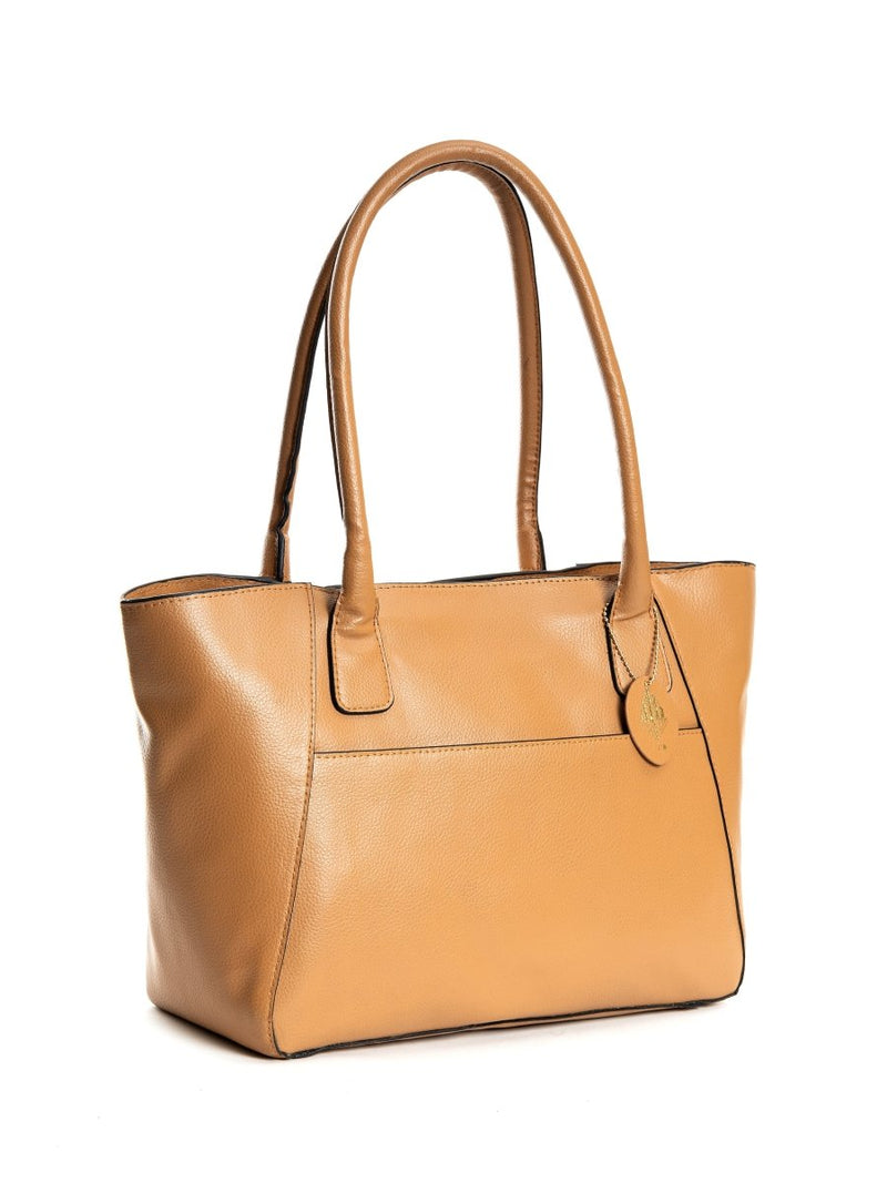 Buy Athena (Caramel) | Women's bag made with Cactus Leather | Shop Verified Sustainable Tote Bag on Brown Living™