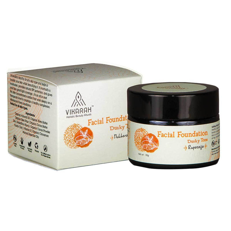 Buy Ayurvedic Facial Foundation Dusky Tone | Shop Verified Sustainable Makeup Foundation on Brown Living™