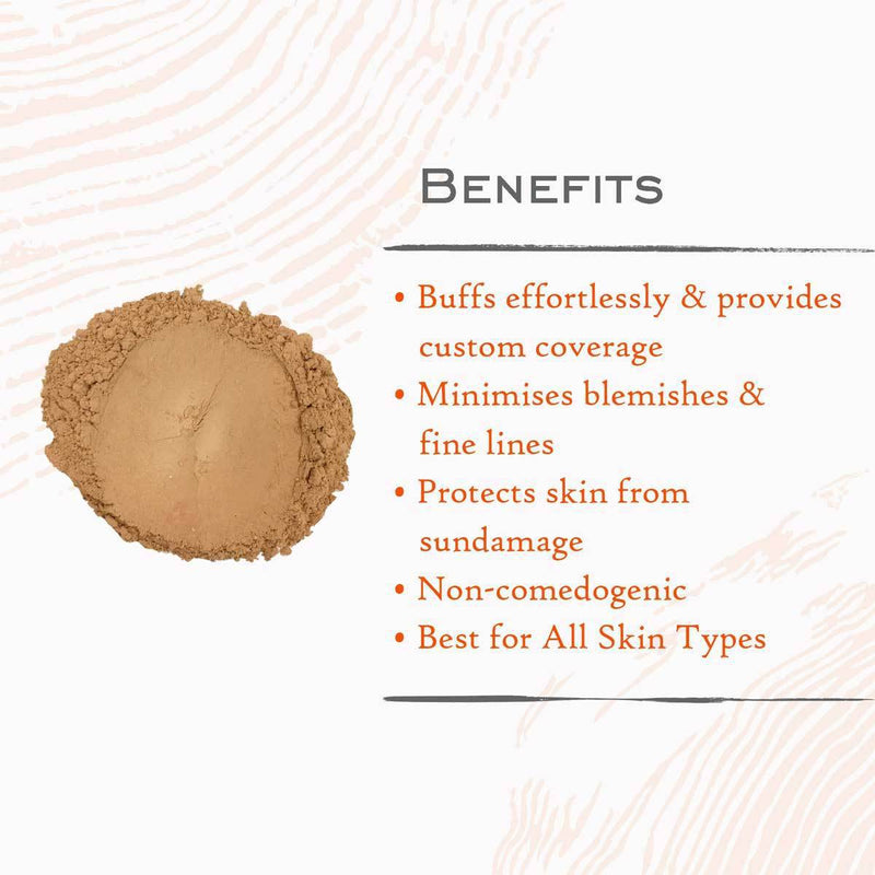 Buy Ayurvedic Facial Powder Dusky Tone | Shop Verified Sustainable Makeup Compact on Brown Living™