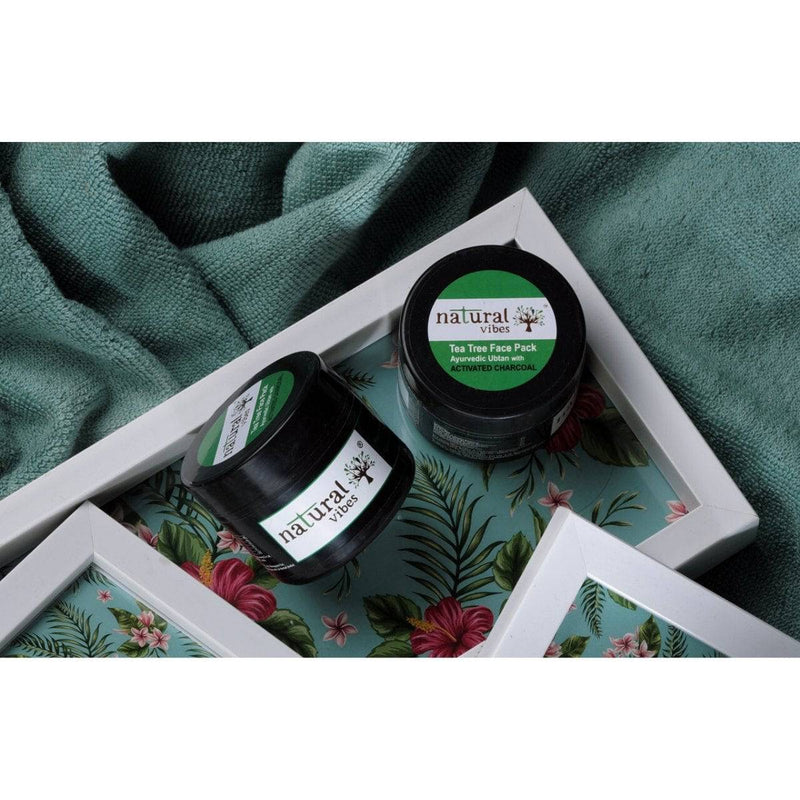 Buy Ayurvedic Tea Tree and Activated Charcoal Face Pack 50g | Shop Verified Sustainable Face Pack on Brown Living™