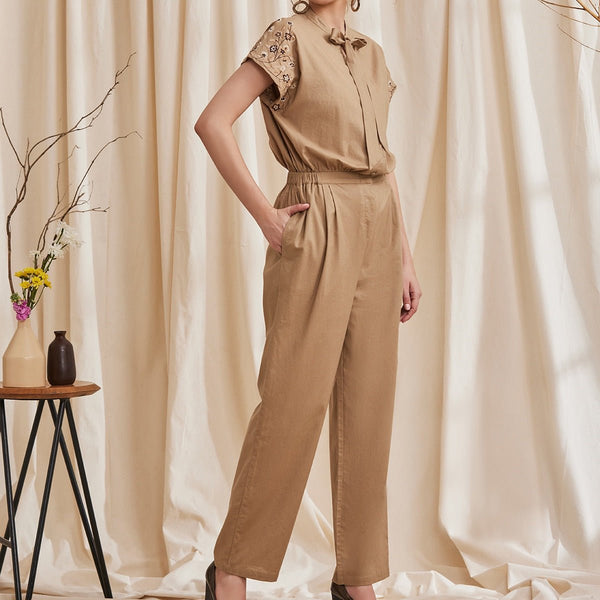 Buy Azalea - Elegant Jumpsuit with Embroidery | Shop Verified Sustainable Products on Brown Living