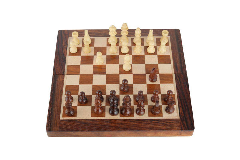 Buy 2 in 1 Wooden Backgammon and Chess Game Set - 10" (Inch) | Shop Verified Sustainable Learning & Educational Toys on Brown Living™