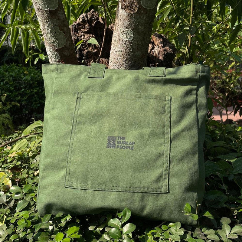 Buy Bag for Life - Kale Green Canvas Tote | Shop Verified Sustainable Tote Bag on Brown Living™