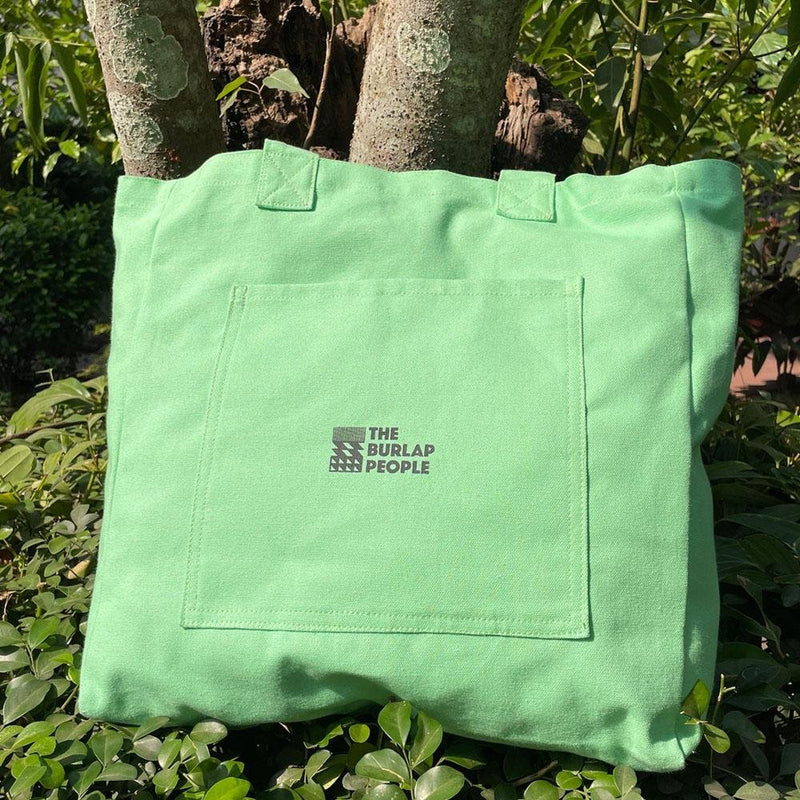 Buy Bag for Life - Mint Green Canvas Tote | Shop Verified Sustainable Tote Bag on Brown Living™