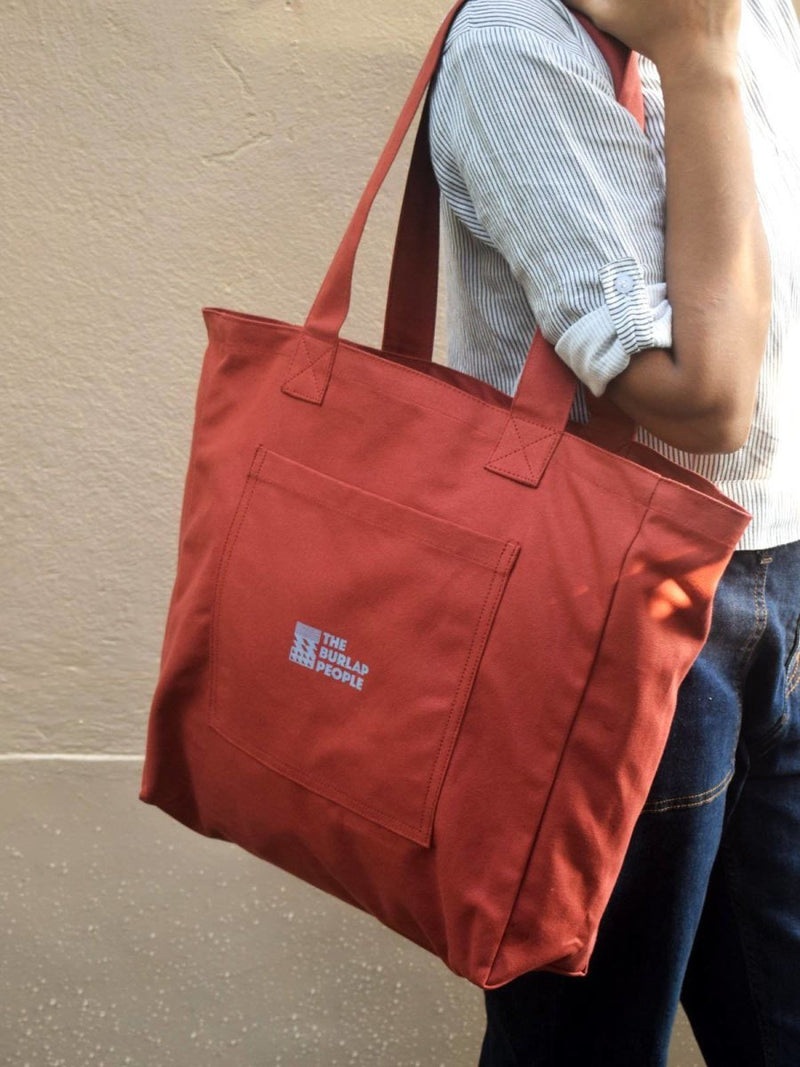 Buy Bag for Life - Rust Red Canvas Tote | Shop Verified Sustainable Tote Bag on Brown Living™