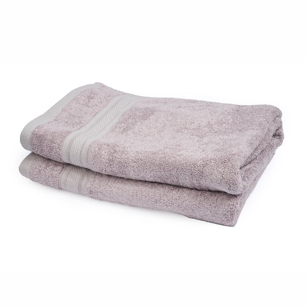 Buy Bamboo Cotton bath towel (single piece) Grape Grey | Shop Verified Sustainable Bath Linens on Brown Living™