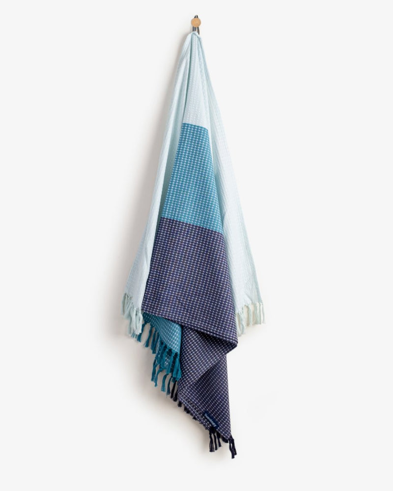 Buy Bamboo & Cotton Blend Woven Beach Towel | Blue Harbour | Shop Verified Sustainable Bath Linens on Brown Living™