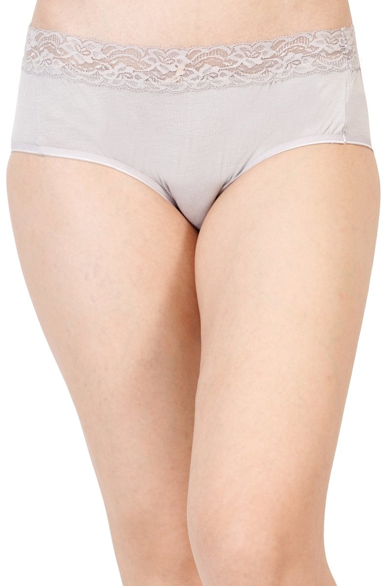 Buy Bamboo Fabric Lace Panty Set Of 3 | Shop Verified Sustainable Womens Underwear on Brown Living™