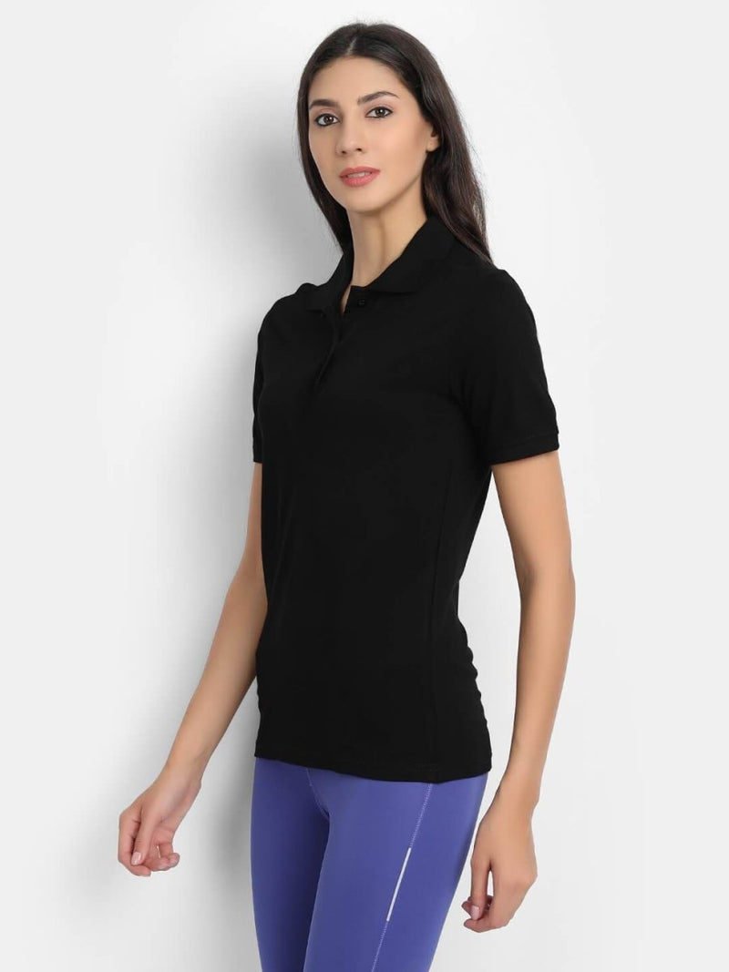 Buy Bamboo Fabric Women's Polo Shirt | Shop Verified Sustainable Womens T-Shirt on Brown Living™