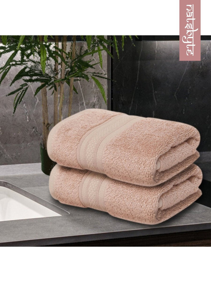 Bamboo Fiber Face Towel - Beige (Pack of 3) | Verified Sustainable Bath Linens on Brown Living™