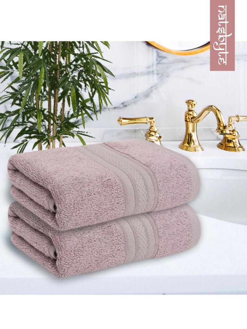 Bamboo Fiber Face Towel - Grape (Pack of 3) | Verified Sustainable Bath Linens on Brown Living™