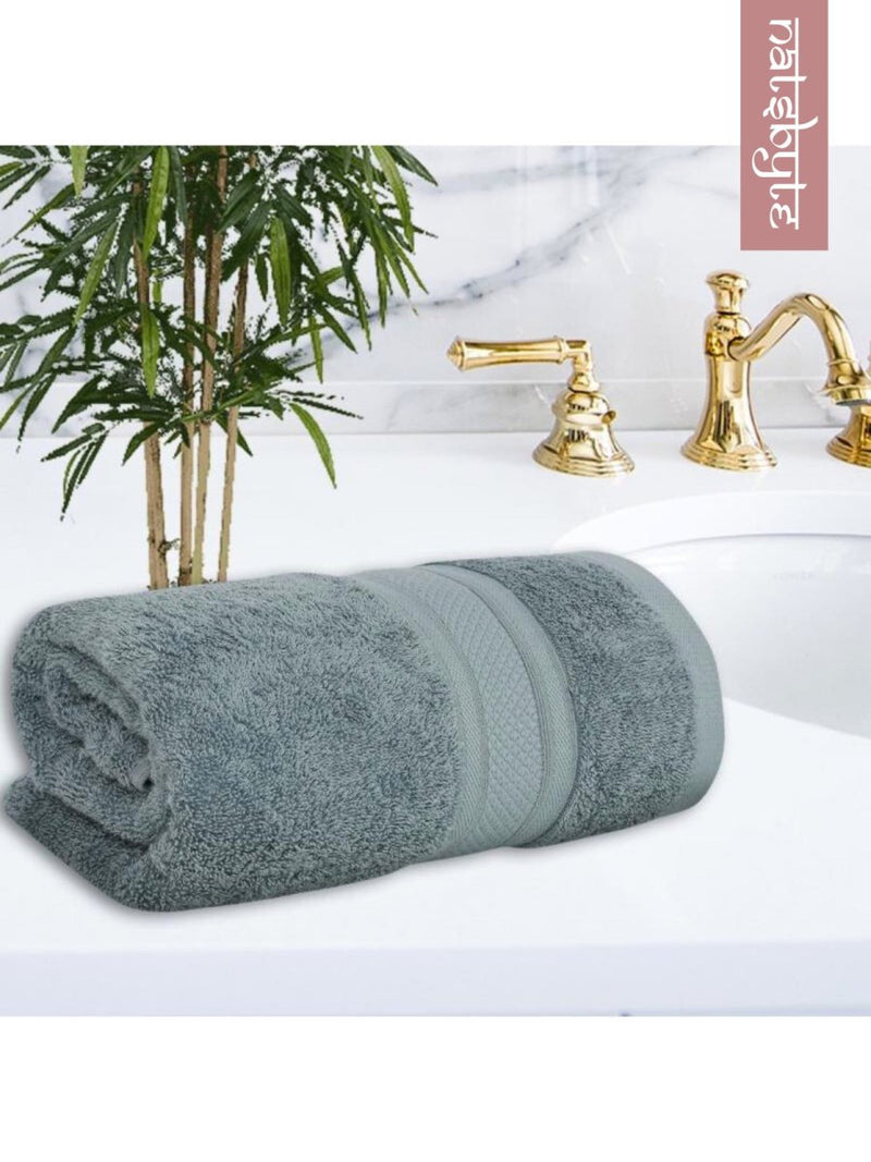 Bamboo Fiber Hand Towel - Cadet Blue | Verified Sustainable Bath Linens on Brown Living™