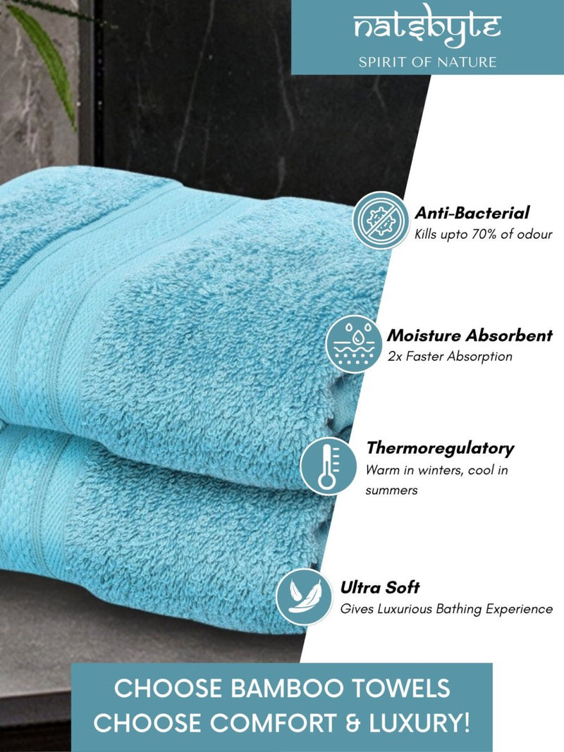 Bamboo Fiber Hand Towel - Touruise | Verified Sustainable Bath Linens on Brown Living™