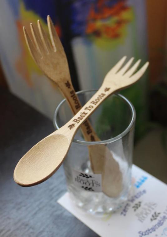 Buy Bamboo Spork | Eco Friendly, Natural & Handmade | Set of 2 | Shop Verified Sustainable Cutlery on Brown Living™