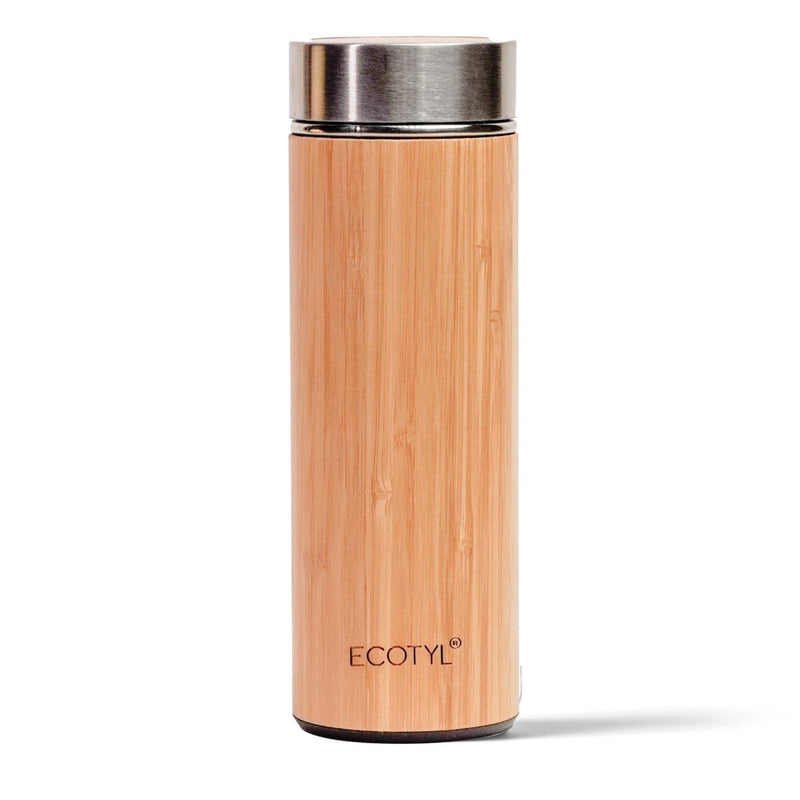 Buy Bamboo Stainless Steel Insulated Flask With Strainer - 450 ml | Shop Verified Sustainable Bottles & Sippers on Brown Living™