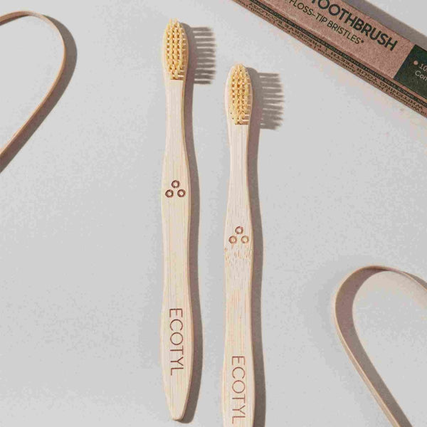 Buy Bamboo Tooth Brush - Set of 2 | Shop Verified Sustainable Tooth Brush on Brown Living™