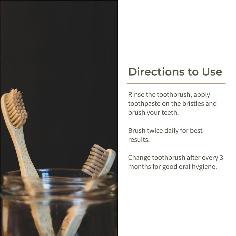 Buy Bamboo Tooth Brush | Ultra Soft Bristles | Set of 4 | Shop Verified Sustainable Tooth Brush on Brown Living™