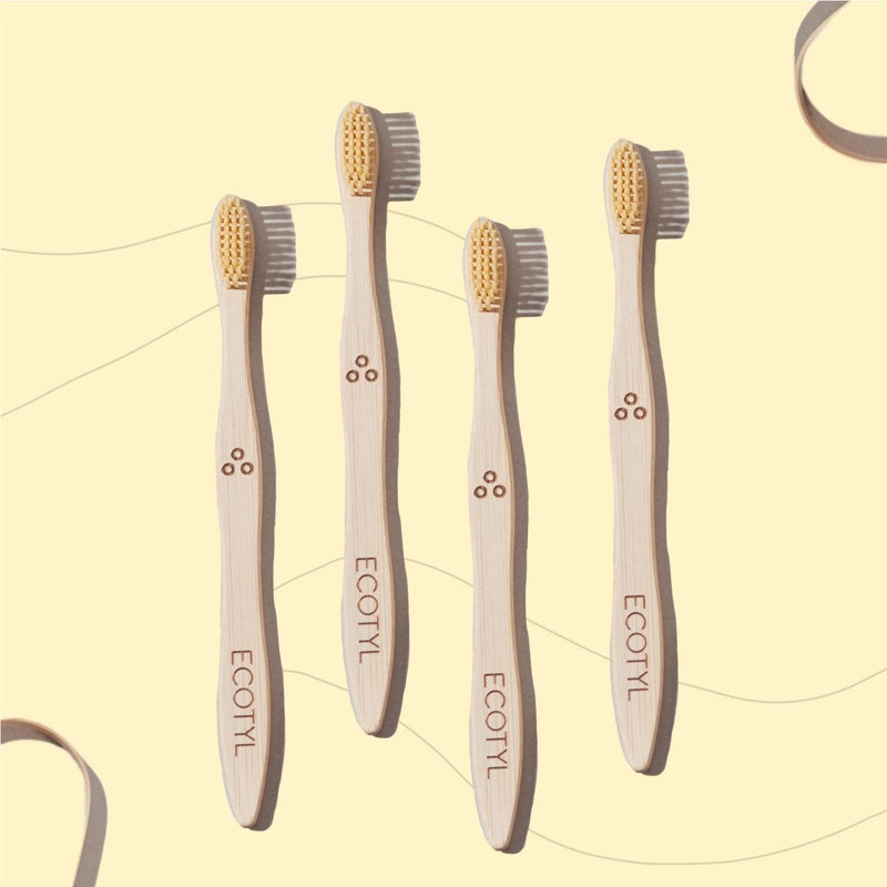 Buy Bamboo Tooth Brush | Ultra Soft Bristles | Set of 4 | Shop Verified Sustainable Tooth Brush on Brown Living™