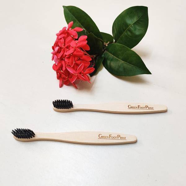 Buy Bamboo Toothbrush - 2 Adults + 2 Kids | Shop Verified Sustainable Tooth Brush on Brown Living™