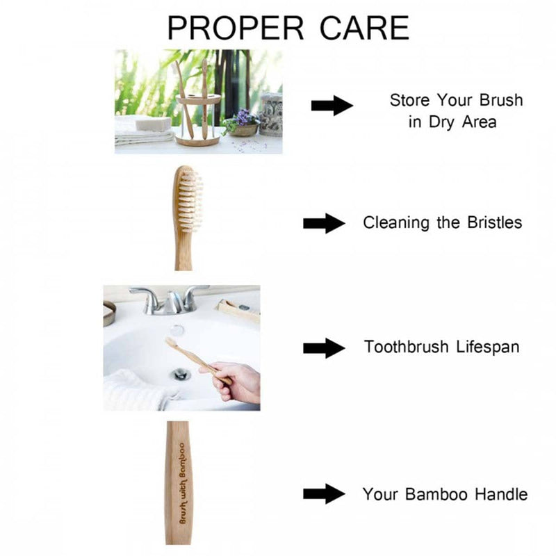 Buy Bamboo Toothbrush - BPA-Free, Vegan, Verified Non-Toxic | Shop Verified Sustainable Tooth Brush on Brown Living™