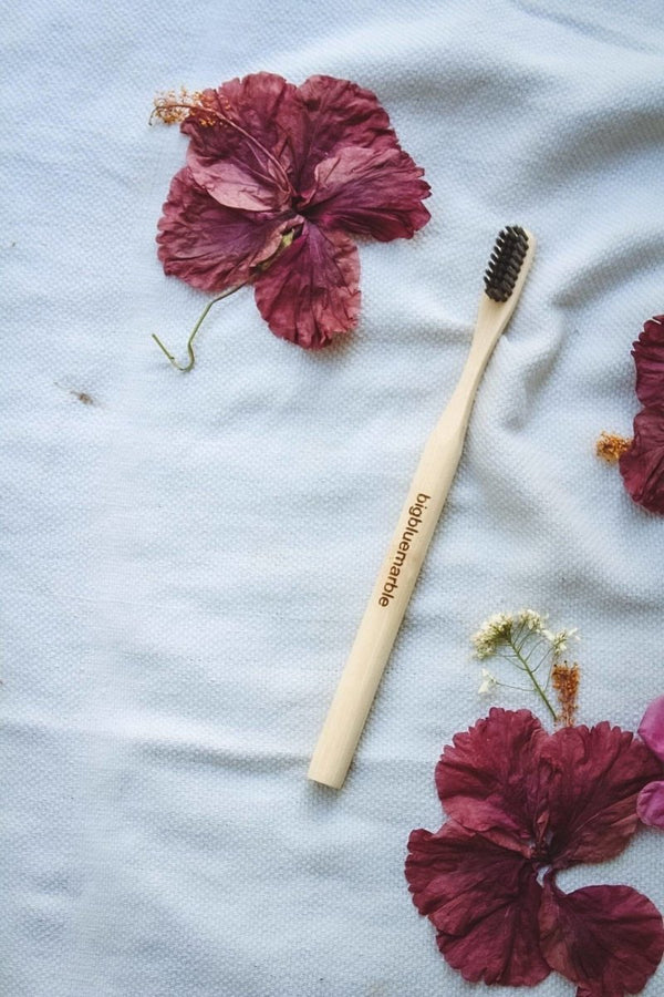 Buy Bamboo Toothbrush - Natural | Shop Verified Sustainable Tooth Brush on Brown Living™