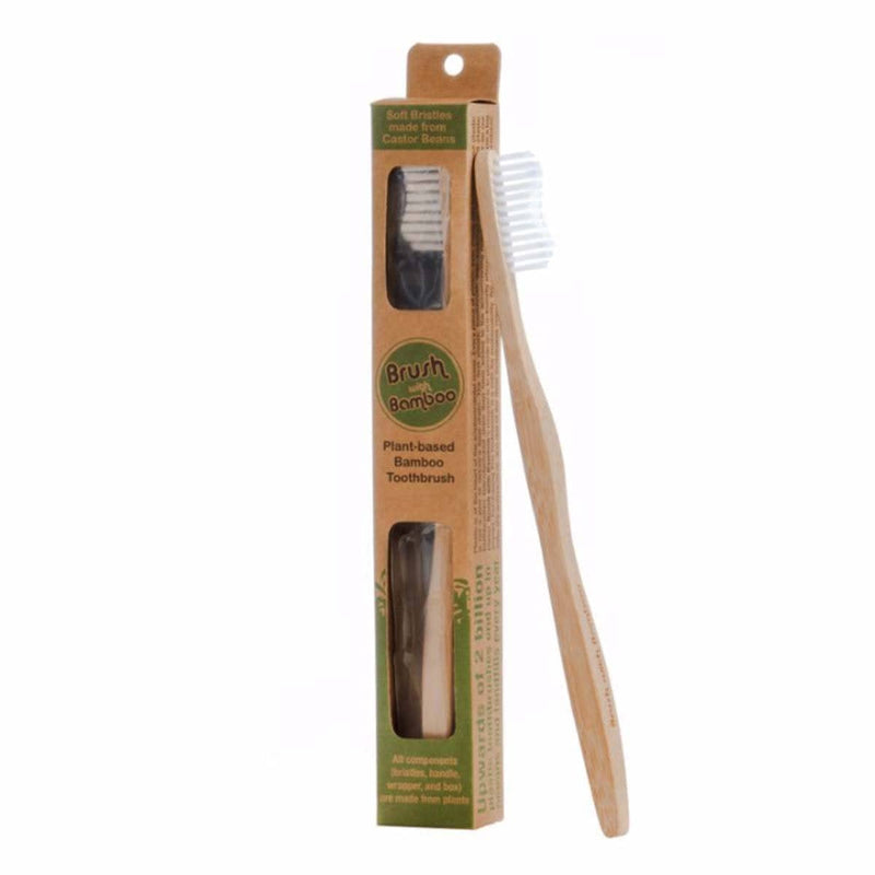 Buy Bamboo Toothbrush - Set of 3 | Shop Verified Sustainable Tooth Brush on Brown Living™