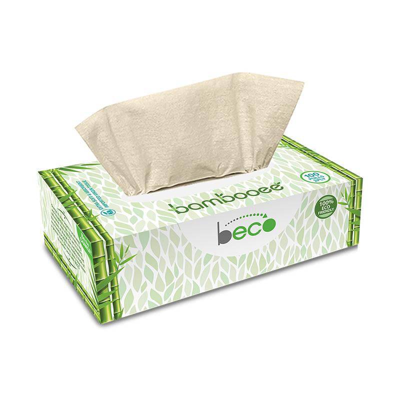 Buy Bambooee Eco-Friendly Facial Tissue Car Box - 600 Pulls | Shop Verified Sustainable Face Tissue on Brown Living™