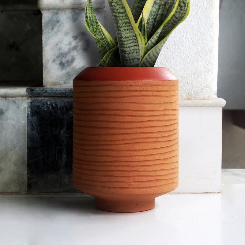 Buy Barrel Terracotta Planter XL | Shop Verified Sustainable Products on Brown Living