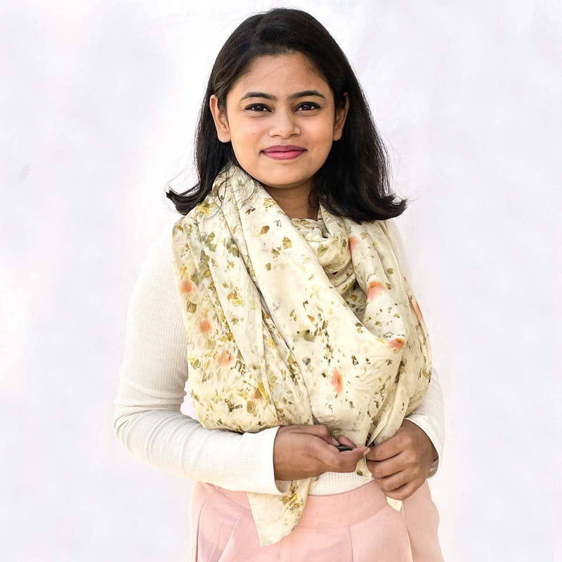 Buy Basil Silk Square Scarf | Shop Verified Sustainable Womens Scarf on Brown Living™