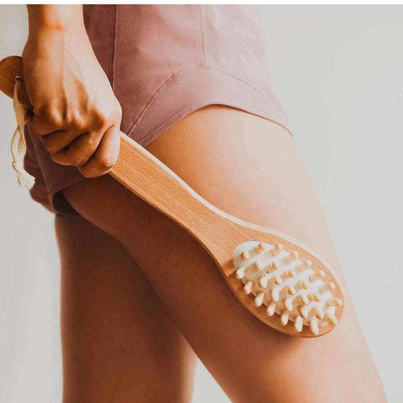 Buy Bath Brush 2 In 1 with Free Loofah | Body Brush with Handle | Shop Verified Sustainable Bath Accessories on Brown Living™