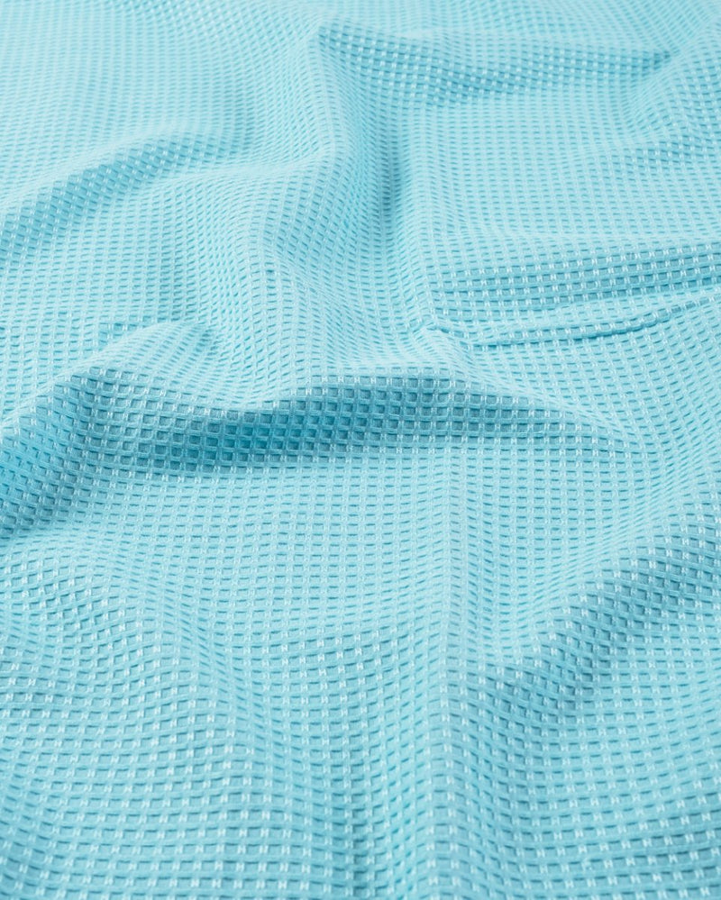 Buy Bath, Hand & Face Towel | Sorrento Waffle Aqua- Set of 3 | Shop Verified Sustainable Bath Linens on Brown Living™