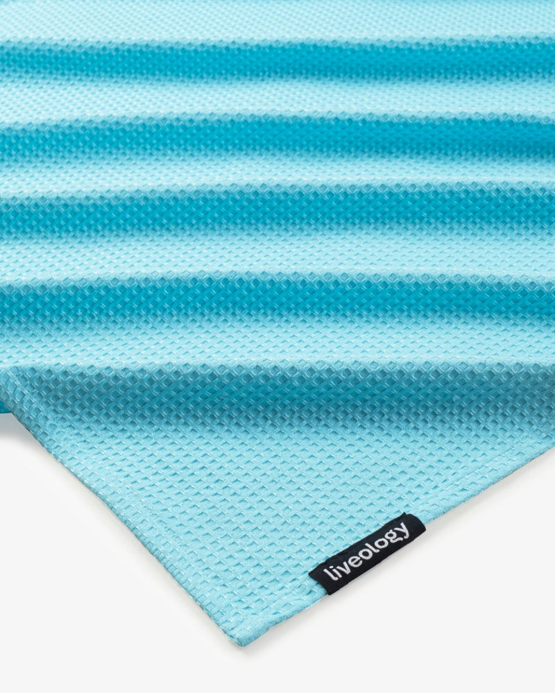 Buy Bath, Hand & Face Towel | Sorrento Waffle Aqua- Set of 3 | Shop Verified Sustainable Products on Brown Living