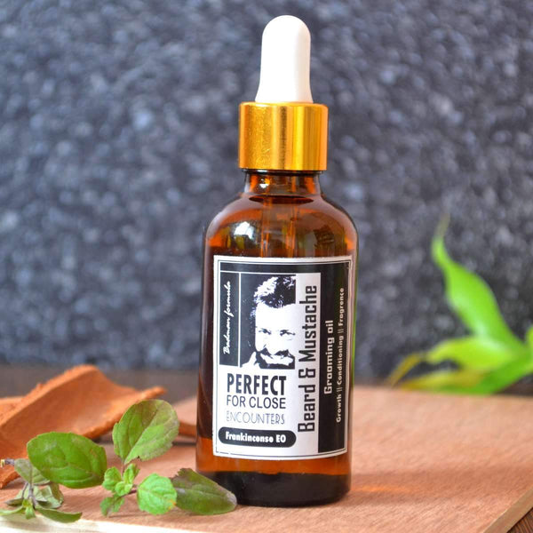 Buy Beard & Mustache Oil | Bergamot & Frankincense accents | Shop Verified Sustainable Beard Oil on Brown Living™