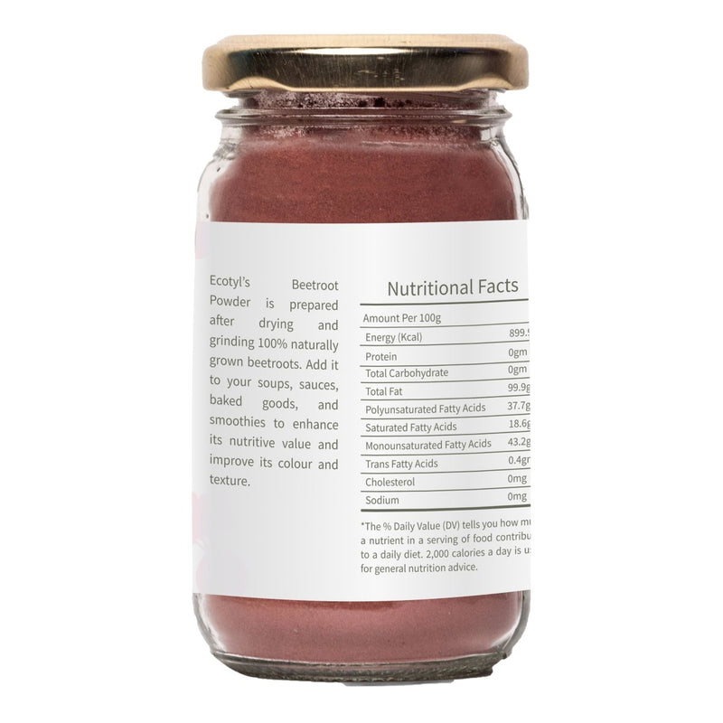 Buy Beetroot Powder | Boosts Metabolism | Good For Skin | 100g | Shop Verified Sustainable Powder Drink Mixes on Brown Living™