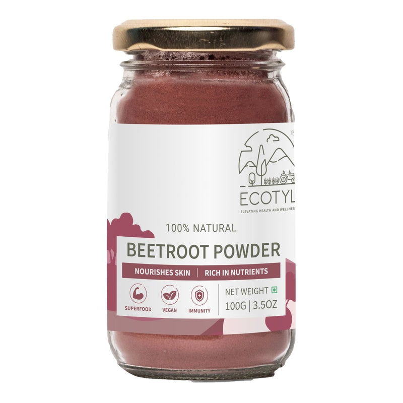 Buy Beetroot Powder | Boosts Metabolism | Good For Skin | 100g | Shop Verified Sustainable Powder Drink Mixes on Brown Living™