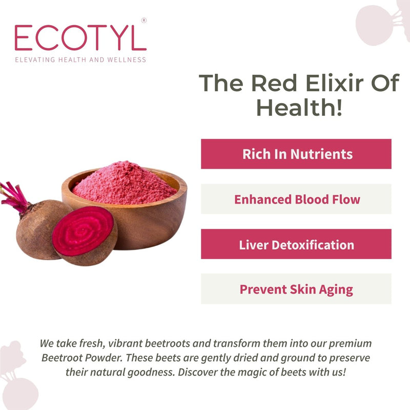 Buy Beetroot Powder | Boosts Metabolism | Good For Skin | 100g | Shop Verified Sustainable Powder Drink Mixes on Brown Living™