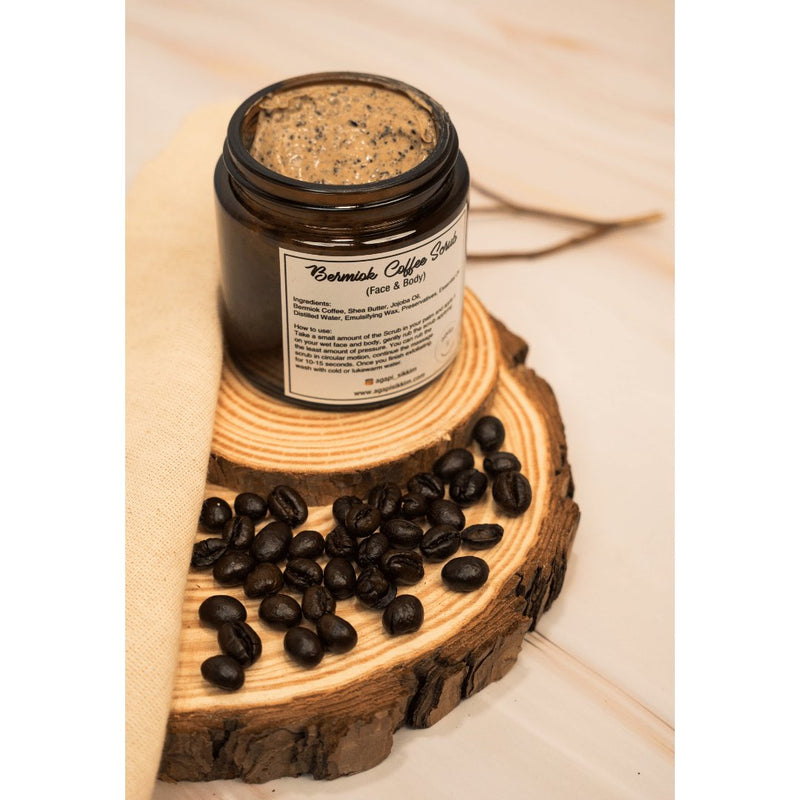 Buy Bermiok Nourishing Coffee Scrub- 100g | Shop Verified Sustainable Products on Brown Living