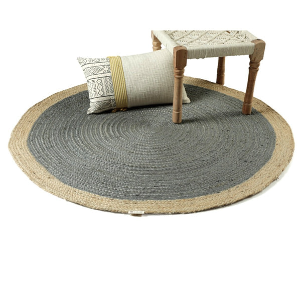 Buy Bestrew Jute Rug ( Grey) | Shop Verified Sustainable Mats & Rugs on Brown Living™