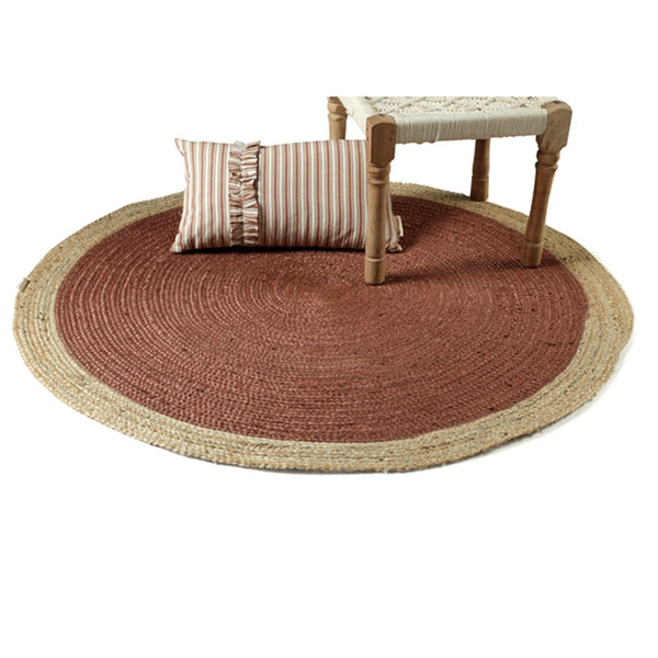 Buy Bestrew Jute Rug ( Rust) | Shop Verified Sustainable Mats & Rugs on Brown Living™