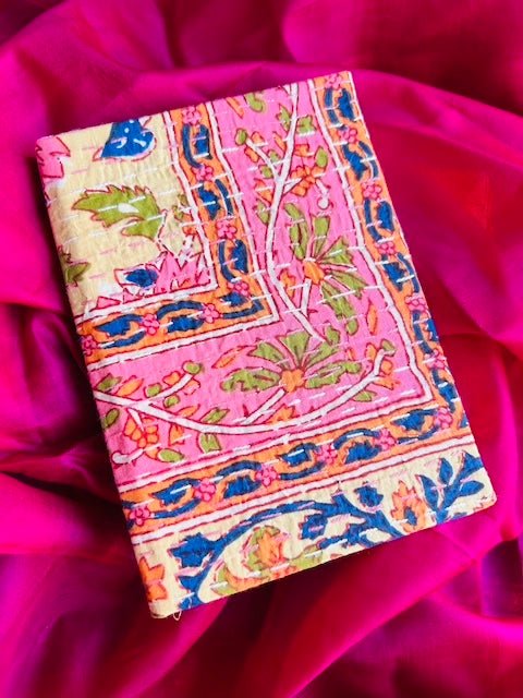 Buy Bhagiya - Upcycled Fabric Journal-Hard-bound | Shop Verified Sustainable Notebooks & Notepads on Brown Living™