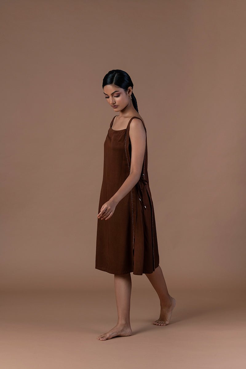 Buy Bhuri Viscose Straight Dress | Shop Verified Sustainable Womens Dress on Brown Living™