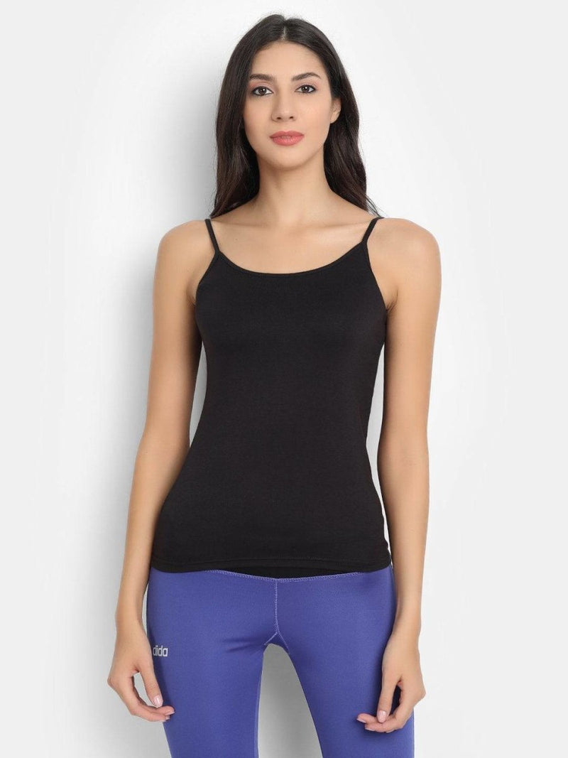 Buy Bamboo Fabric Black Camisole - Pack of 2 | Shop Verified Sustainable Womens Top on Brown Living™