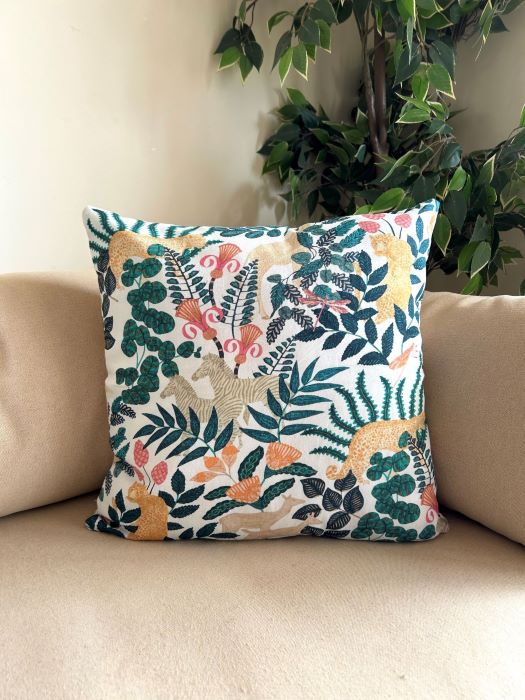 Buy Blooming Forest Cotton Cushion Cover - Set of 2 & 5 | Shop Verified Sustainable Covers & Inserts on Brown Living™